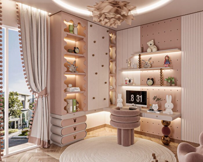 Spacious luxury living room interior design executed by DSI Interior
