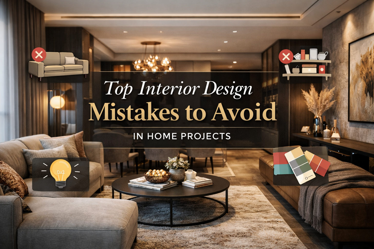 top interior design mistakes to avoid in home project